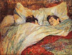 Henri De Toulouse-Lautrec The bed oil painting image